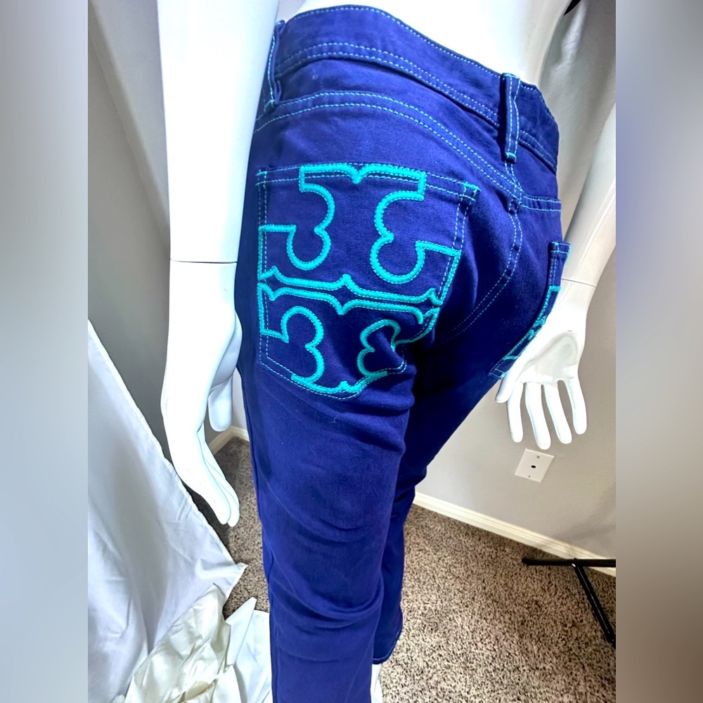 Tory Burch denim capri’s Sz 29